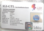 Load image into Gallery viewer, 4.64/Carat Natural Blue Sapphire with Govt Lab Certificate-BLUSA9A
