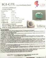 Load image into Gallery viewer, 3.39/CT Natural Zambian Panna Stone With Govt. Lab Certificate (6771)
