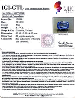 Load image into Gallery viewer, 4.17/CT Natural Blue Sapphire With Govt Lab Certificate-BLUSA9W
