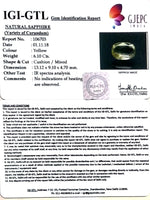 Load image into Gallery viewer, 6.10/CT Natural Yellow Sapphire With Govt Lab Certificate-56610
