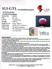 4.87 Ratti Natural Neo Burma Ruby with Govt Lab Certificate-(3441)