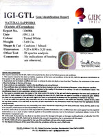 Load image into Gallery viewer, 4.09 Ratti Natural White Sapphire with Govt Lab Certificate - (4551)
