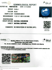 9.39 Ratti Natural Blue Sapphire with Govt Lab Certificate (4551)