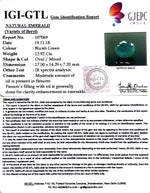 Load image into Gallery viewer, 14.36 Ratti Natural ZAMBIAN Panna Stone With Govt. Lab Certificate (3441)
