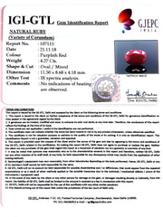 4.74 Ratti Natural Neo Burma Ruby with Govt Lab Certificate-(6771)