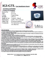 Load image into Gallery viewer, 5.00/CT Natural White Sapphire with Govt Lab Certificate-107123