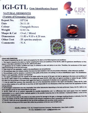 4.61 Ratti Natural Govt. Lab Certified Ceylonese Gomed-(1221)