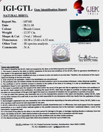 Load image into Gallery viewer, 12.37/CT Natural Panna Stone with Govt. Lab Certificate-107181