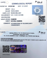 1.03/Cents Natural Diamond With Govt. Lab Certificate (160000)