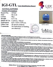 4.57 Ratti Natural Blue Sapphire with Govt Lab Certificate-(6771)