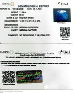 Load image into Gallery viewer, 11.04/CT Natural Blue Sapphire with Govt Lab Certificate (4551)