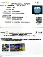 Load image into Gallery viewer, 7.66/CT Natural Blue Sapphire with Govt Lab Certificate (8991)