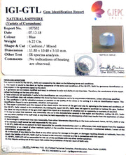 6.91 Ratti Natural Neelam with Govt Lab Certificate-(4551)