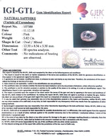 Load image into Gallery viewer, 5.82/CT Natural Pink Sapphire with Govt Lab Certificate-107588