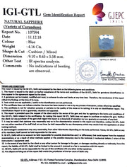 4.62 Ratti Natural Blue Sapphire with Govt Lab Certificate-(4551)