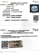 Load image into Gallery viewer, 4.87/CT Natural Blue Sapphire with Govt Lab Certificate (6771)