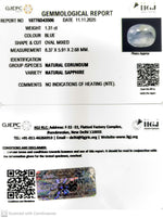 Load image into Gallery viewer, 1.31/CT Natural Blue Sapphire with Govt Lab Certificate (6771)