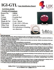 5.74 Ratti Natural New Burma Ruby with Govt Lab Certificate-(4551)