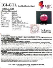 9.71 Ratti Natural New Burma Ruby with Govt Lab Certificate-(2331)