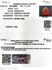 1.90/CT Natural Red Coral With Govt. Lab Certificate-10815D43650