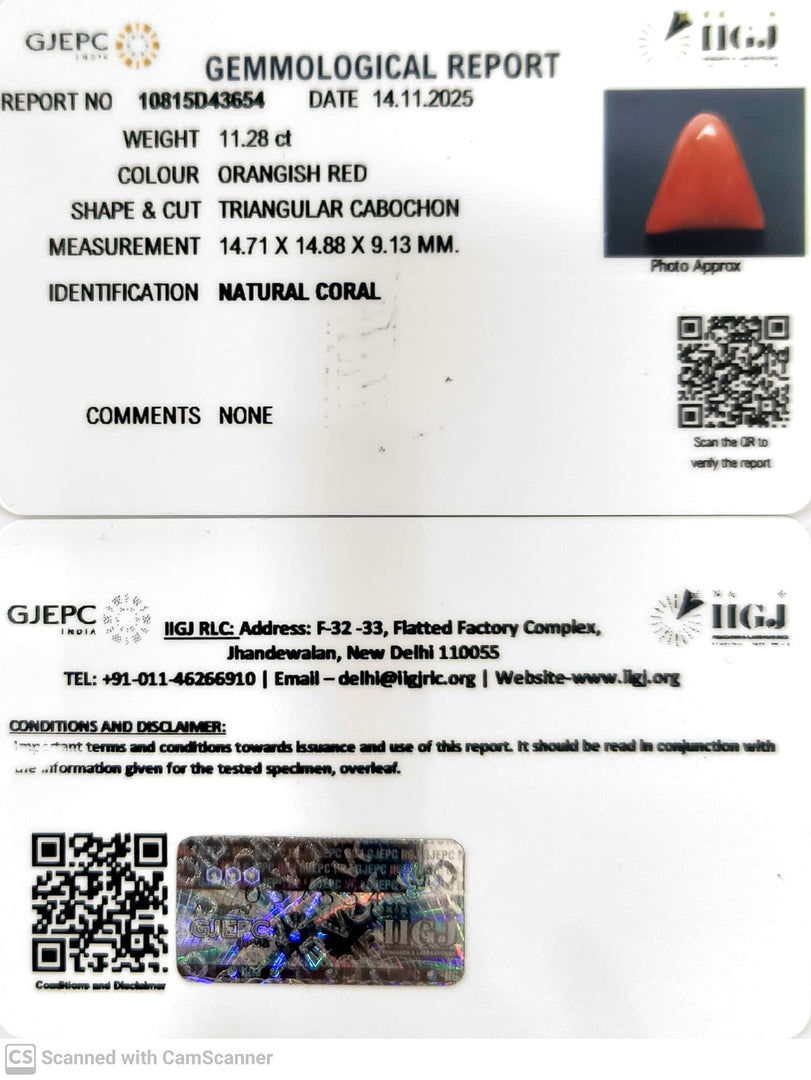 11.28/CT Natural Red Coral With Govt. Lab Certificate-10815D43654