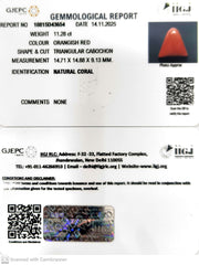 11.28/CT Natural Red Coral With Govt. Lab Certificate-10815D43654