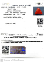 Load image into Gallery viewer, 3.76/CT Natural Red Coral With Govt. Lab Certificate-10815D43663