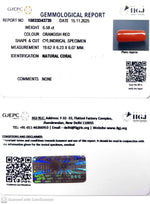 Load image into Gallery viewer, 6.58/CT Natural Red Coral With Govt. Lab Certificate-10833D43739