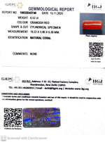 Load image into Gallery viewer, 6.52/CT Natural Red Coral With Govt. Lab Certificate-10833D43748
