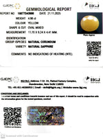 Load image into Gallery viewer, 4.98/CT Natural Yellow Sapphire With Govt Lab Certificate (2331)