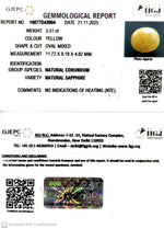 Load image into Gallery viewer, 5.51/CT Natural Yellow Sapphire With Govt Lab Certificate (2331)