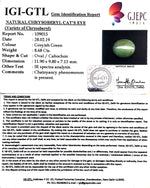 Load image into Gallery viewer, 7.42 Ratti Natural Chrysoberyl Cat&#39;s Eye With Govt. Lab Certificate-(6771)
