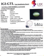 Load image into Gallery viewer, 7.48 Ratti Natural Chrysoberyl Cat&#39;s Eye With Govt. Lab Certificate-(6771)
