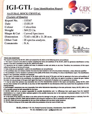 Natural Rock Crystal With Govt. Lab Certificate-60