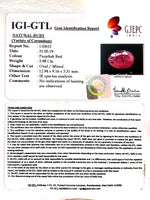Load image into Gallery viewer, 3.98/CT Natural Mozambique Ruby with Govt. Lab Certificate-(RUBY9W)

