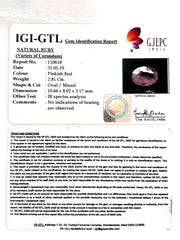 3.12 Ratti Natural Mozambique Ruby with Govt. Lab Certificate-(12210)