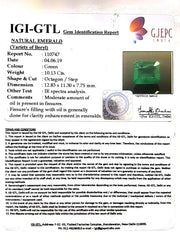 11.24 Ratti Natural Panna Stone With Govt. Lab Certificate (56610)