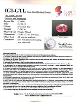 Load image into Gallery viewer, 3.74 Carat Natural Mozambique Ruby with Govt. Lab Certificate-(RUBY9A)
