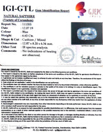 Load image into Gallery viewer, 6.65/CT Natural Blue Sapphire with Govt Lab Certificate-BLUSA9U
