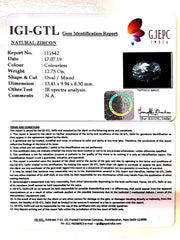 12.73/CT Natural Zircon with Govt. Lab certificate-(4551)