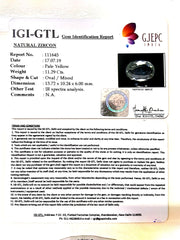 11.29/CT Natural Zircon with Govt. Lab certificate-(4551)