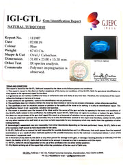 75.12 Ratti Irani Turquoise With Govt. Lab Certificate-(1221)