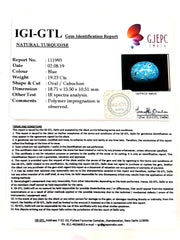 21.37 Ratti Irani Turquoise With Govt. Lab Certificate-(1221)