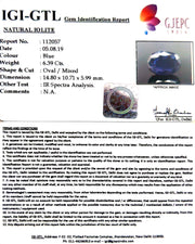 7.10 Ratti Natural Iolite With Govt. Lab Certificate-(1221)