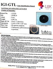 4.96 Ratti Natural Scapolite Cat's Eye with Govt. Lab Certified-(1221)