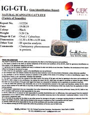 5.84 Ratti Natural Scapolite Cat's Eye with Govt. Lab Certified-(1221)