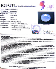 4.90 Ratti Natural Blue Sapphire With Govt Lab Certified-(4551)