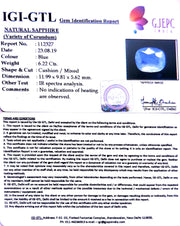 6.91 Ratti Natural Blue Sapphire With Govt Lab Certified-(16650)