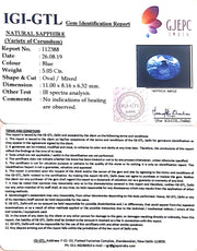 5.05/CT Natural Blue Sapphire With Govt Lab Certificate-BLUSA9A