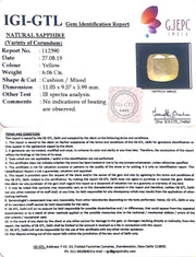6.73 Ratti Natural Yellow Sapphire with Govt Lab Certificate-(6771)
